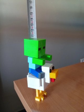 Ginete de pollo, Abeja y Loro de Minecraft