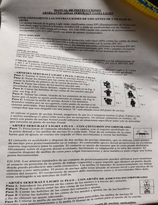 Eslinga y arnés anticaídas