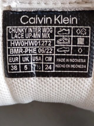 Zapatillas Calvin Klein Blancas y Marrones