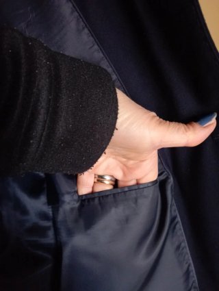 Giacca uomo autunnale blu, nuova