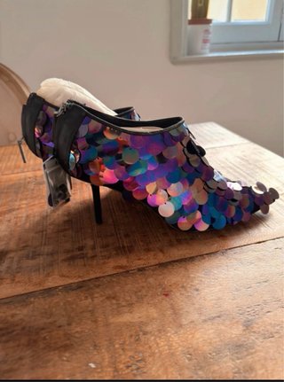 Botines Zara Lentejuelas Tornasoladas