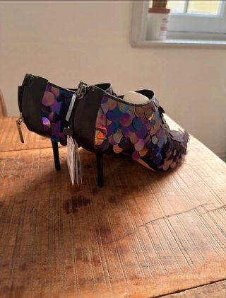 Botines Zara Lentejuelas Tornasoladas
