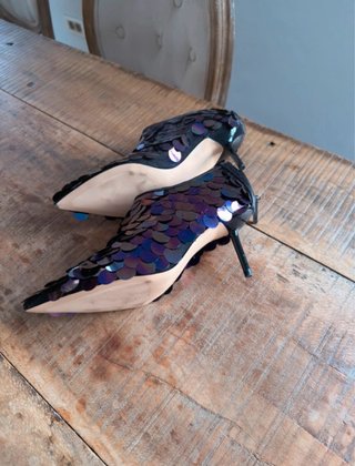 Botines Zara Lentejuelas Tornasoladas