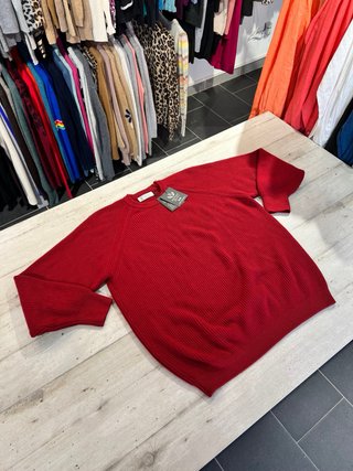 Maglione Brunello Cucinelli Cashmere Uomo Rosso XL