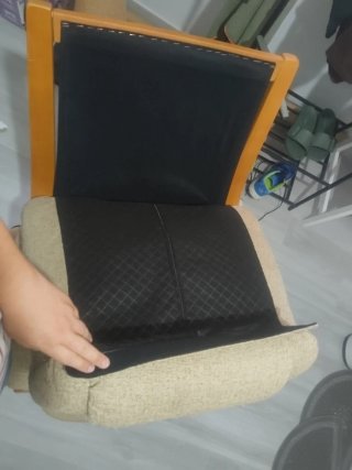 Sillón hamaca tela y madera