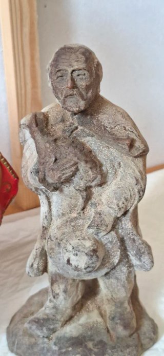Statua religiosa in terracotta Gesu"di Praga