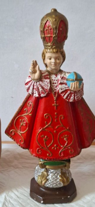 Statua religiosa in terracotta Gesu"di Praga