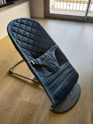 Hamaca BabyBjörn azul tejido acolchado