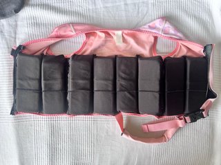 Chaleco natación Btbox rosa y estampado