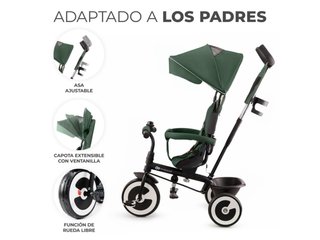Triciclo para niño Kinderkraft Aston Verde