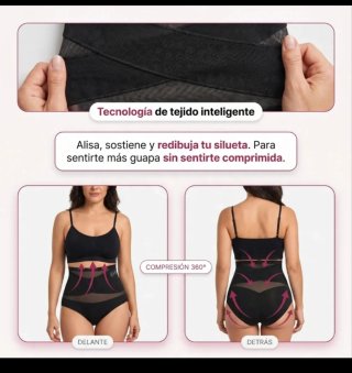 Faja Moldeadora Mi Calma Negra Talla M y Beis tall