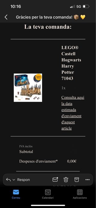 LEGO Harry Potter Castillo Hogwarts 71043