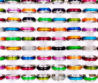 Anillos Acero Multicolor Oferta 2x5€