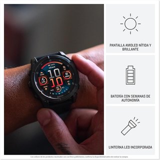 Smartwatch Garmin Fenix 8 AMOLED Negro/Naranja