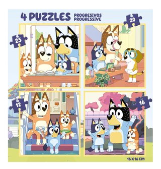 Puzzle Bluey 4 Piezas Progresivos Educa