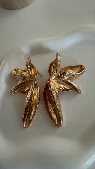 Orecchini farfalla dorati donna