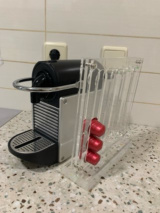 Cafetera Nespresso DeLonghi Negra/Cromada