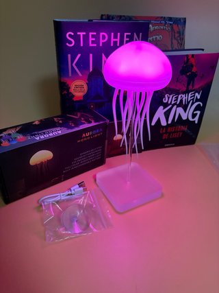 Lámpara Medusa Aurora Mood Light de noche