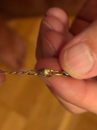Cadena bañada en oro 52cm
