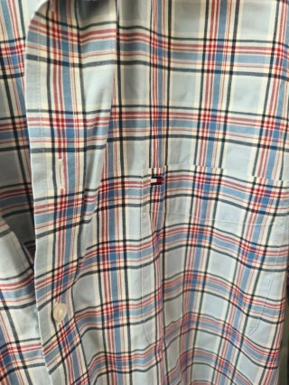 Camisa Tommy Hilfiger Cuadros Azul/Rojo