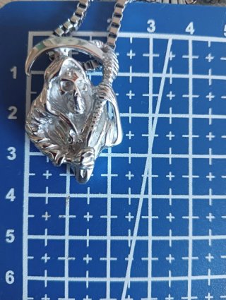 Collar Acero Inoxidable Santa Muerte