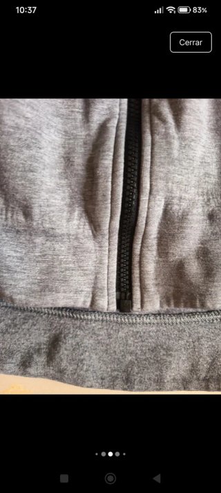 Chaqueta Nike Tech Fleece gris cremallera S UNISEX