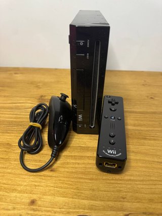 Nintendo Wii Nera Completa Testata