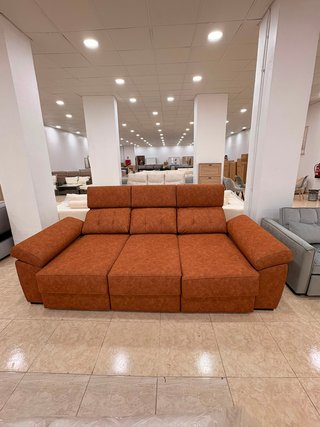 Sofá 3 plazas convertible en cama con arcón