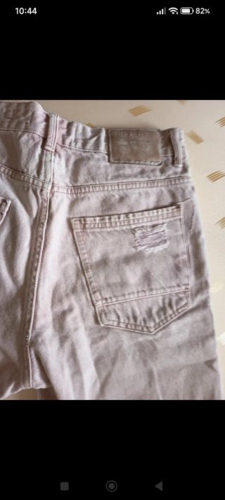 Bermudas vaqueras Bershka slim fit rosa claro