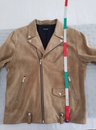 Cazadora Biker The Kooples Ante Beige Talla L