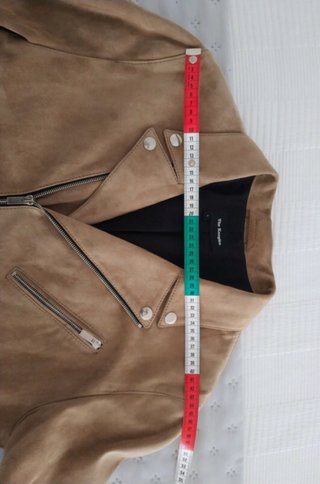 Cazadora Biker The Kooples Ante Beige Talla L