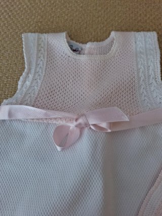 Vestido y gorrito Paz Rodríguez 1-3 meses