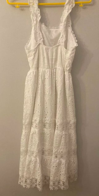 Vestido Ibicenco Phi Phi Star bordado encaje algod