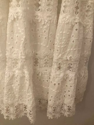 Vestido Ibicenco Phi Phi Star bordado encaje algod