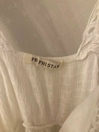 Vestido Ibicenco Phi Phi Star bordado encaje algod