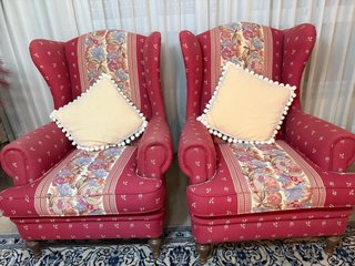 2 Sillones de Tela Estilo Clásico