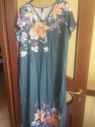 Vestito lungo floreale taglia XXXL