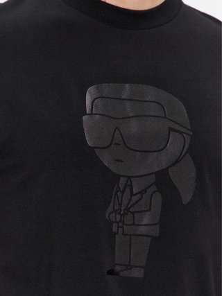 Camiseta Karl Lagerfeld Negra Licra