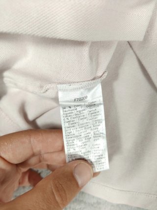 Polo Lacoste Vintage donna rosa taglia L