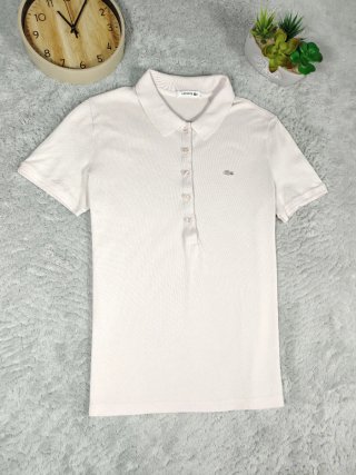 Polo Lacoste Vintage donna rosa taglia L