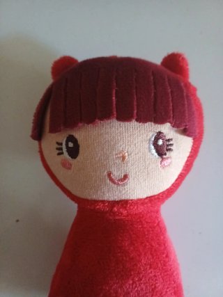Sonajero Peluche Rojo