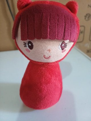 Sonajero Peluche Rojo
