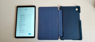 Tablet Samsung Galaxy Azul/Negro con funda