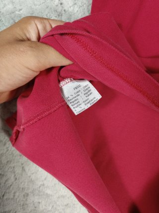 Polo Lacoste Vintage Rosso Donna XS