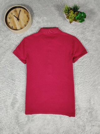 Polo Lacoste Vintage Rosso Donna XS