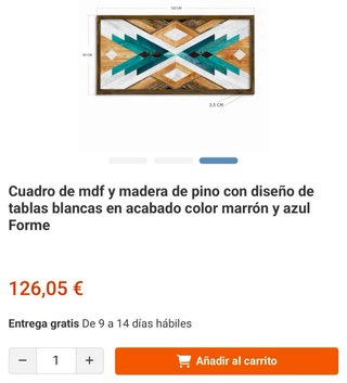 Cuadro Decorativo Madera