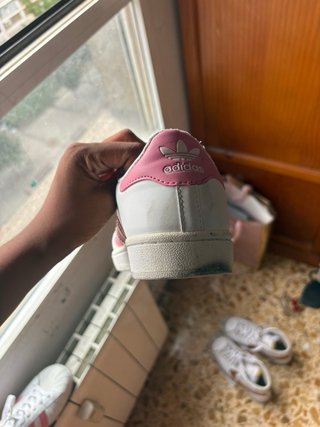 Adidas Superstar Blancas y Rosas Originales