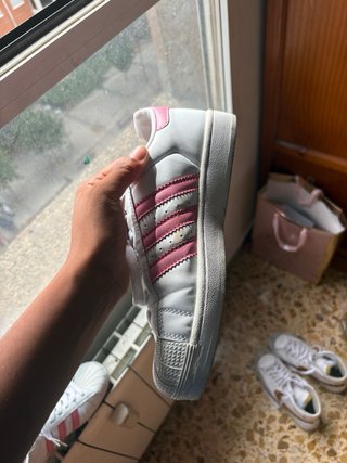 Adidas Superstar Blancas y Rosas Originales