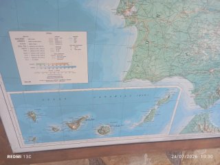 Mapa Península Ibérica y Canarias