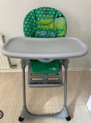 Trona Chicco verde con estampado